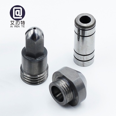 Tungsten Carbide Wear Resistant Part Carbide Round Threaded Sleeve Bushing Custom Thread Parts