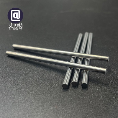 Customized D2.85mm*60mm Polished Tungsten Carbide Rod  Sintered Cemented Solid Carbide Round Rod bar